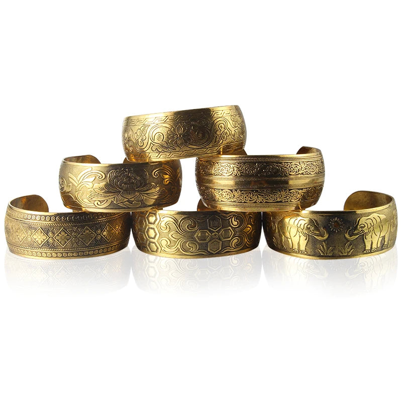 Gypsy Bohemian Vintage Styled Bangles | Various Designs |  Tibetan Bronze