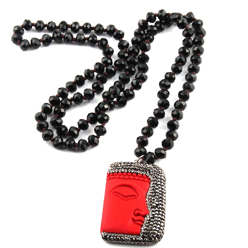 Hand Crafted Buddha Pendant Necklaces | Black | Various Sizes