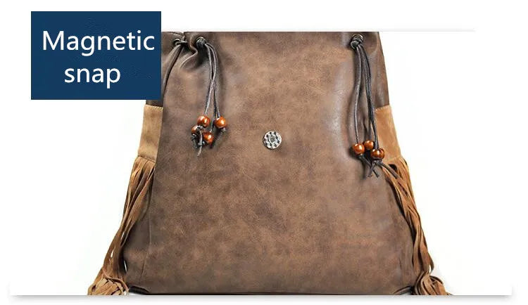 Embroidery Ethic / Hippie Designed Back Pack With Tassels