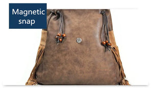 Embroidery Ethic / Hippie Designed Back Pack With Tassels