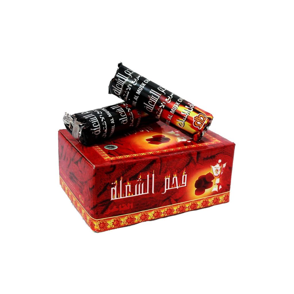 Hamil Al Musk Charcoal Tablets | 10 Rolls (100 Discs) | Fragranced Charcoal