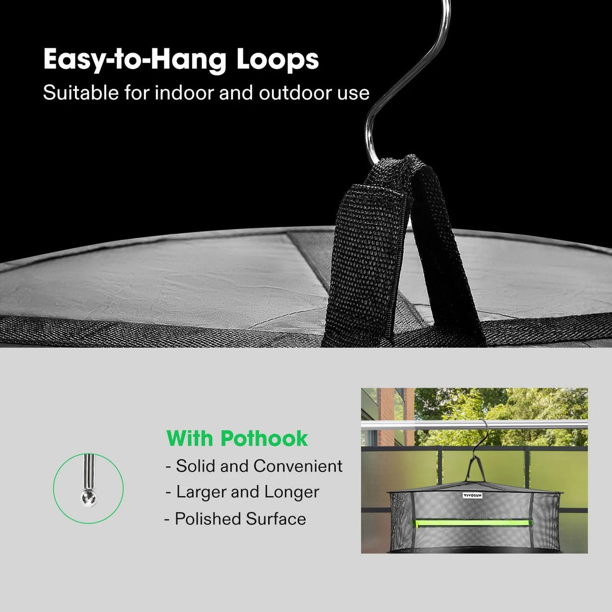 4-Layer Hanging Mesh Herb Drying Rack Kit | Enclosed Herb & Bud Dryer