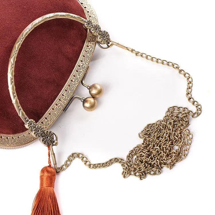 Handmade Velvet Minimalist Hanfu Bag | Various Colours