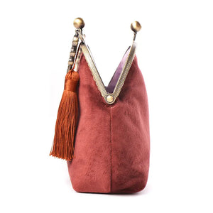 Handmade Velvet Minimalist Hanfu Bag | Various Colours