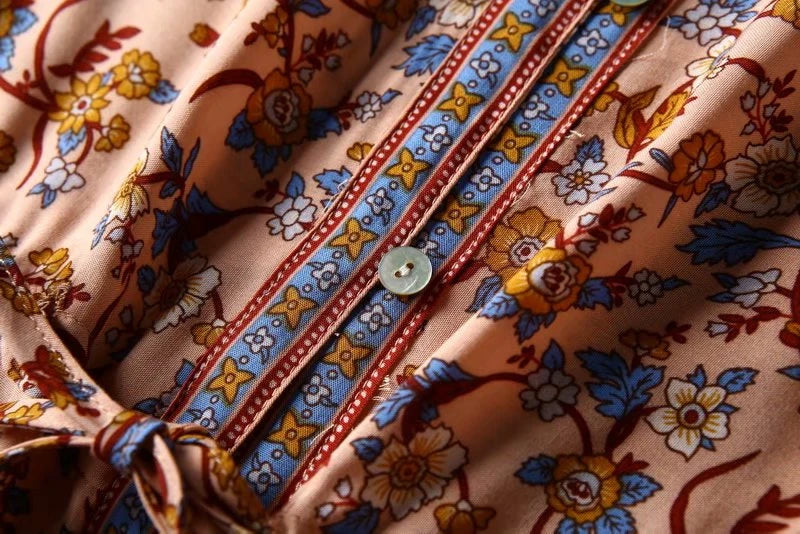 Cute Hippie Floral Light Beach Dresses | Various Colours | Sizes S-L