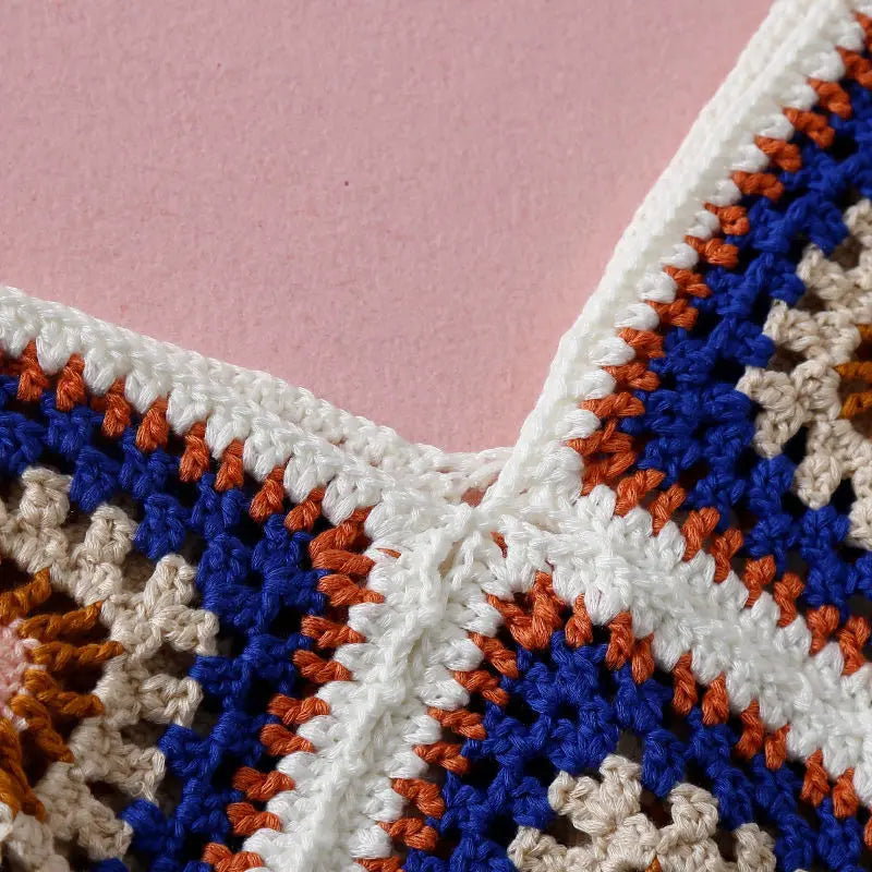 Hollowed Out Bohemian Knitted Cotton Beach Top | Various Colours + Fre Sizes