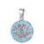 Beautiful Bohemian Pink & Aqua Lotus Ball Necklace |2 Sizes