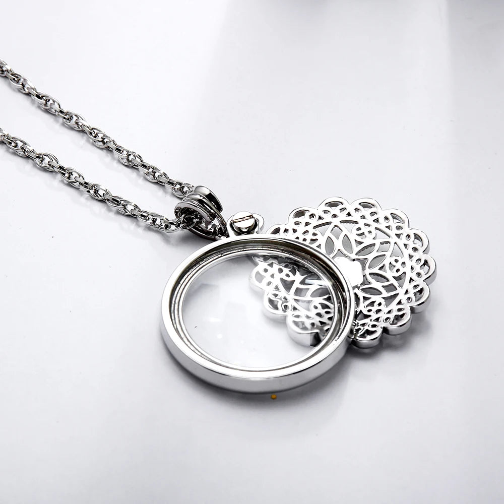 Beautiful Hippie Styled Flower Of Life Necklace