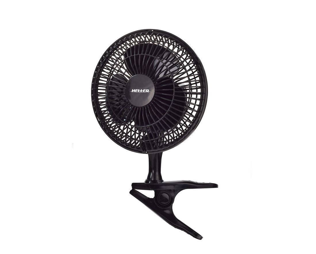 Heller 15cm Grow Tent Clip Fan | Quiet 2-Speed Air Circulation Fan for Hydroponics