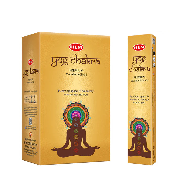 Hem Yog Chakra Incense Sticks (Masala) | 180 Grams