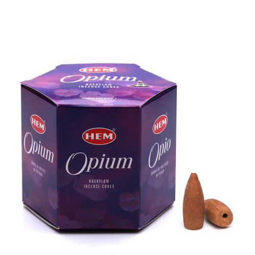 Hem Opium Backflow Incense Cones | Pack Of 40