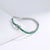 925 Silver Elegant Hippie Styled Bracelet With Green Zircon