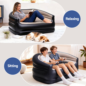 Inflatable Air Sofa | 2 Seater Outdoor Couch | Includes Pump