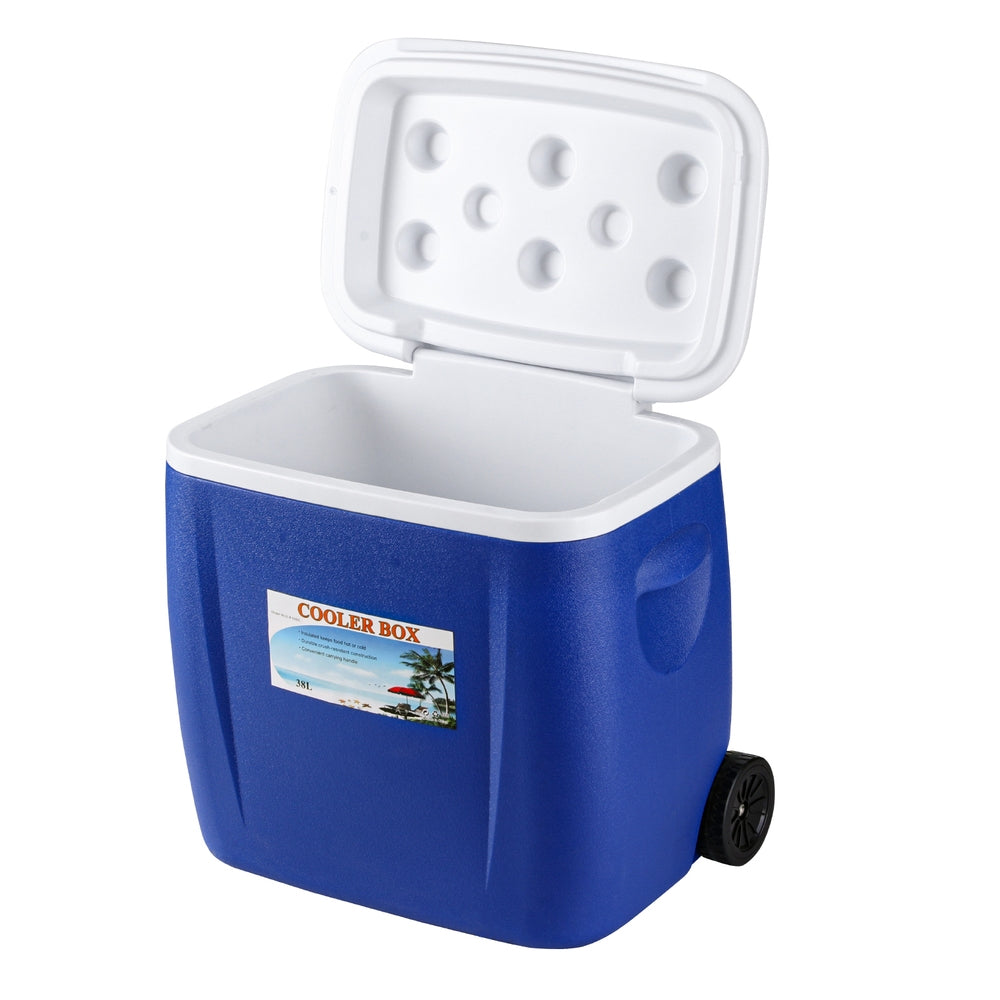 Glacio Ice Cooler Box | 38L Portable with Wheels | Camping Fridge