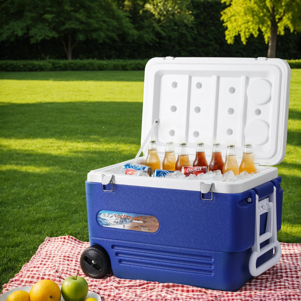 Glacio Ice Cooler Box | 60L Portable with Wheels | Camping Fridge