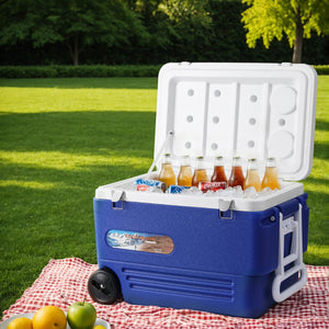 Glacio Ice Cooler Box | 60L Portable with Wheels | Camping Fridge