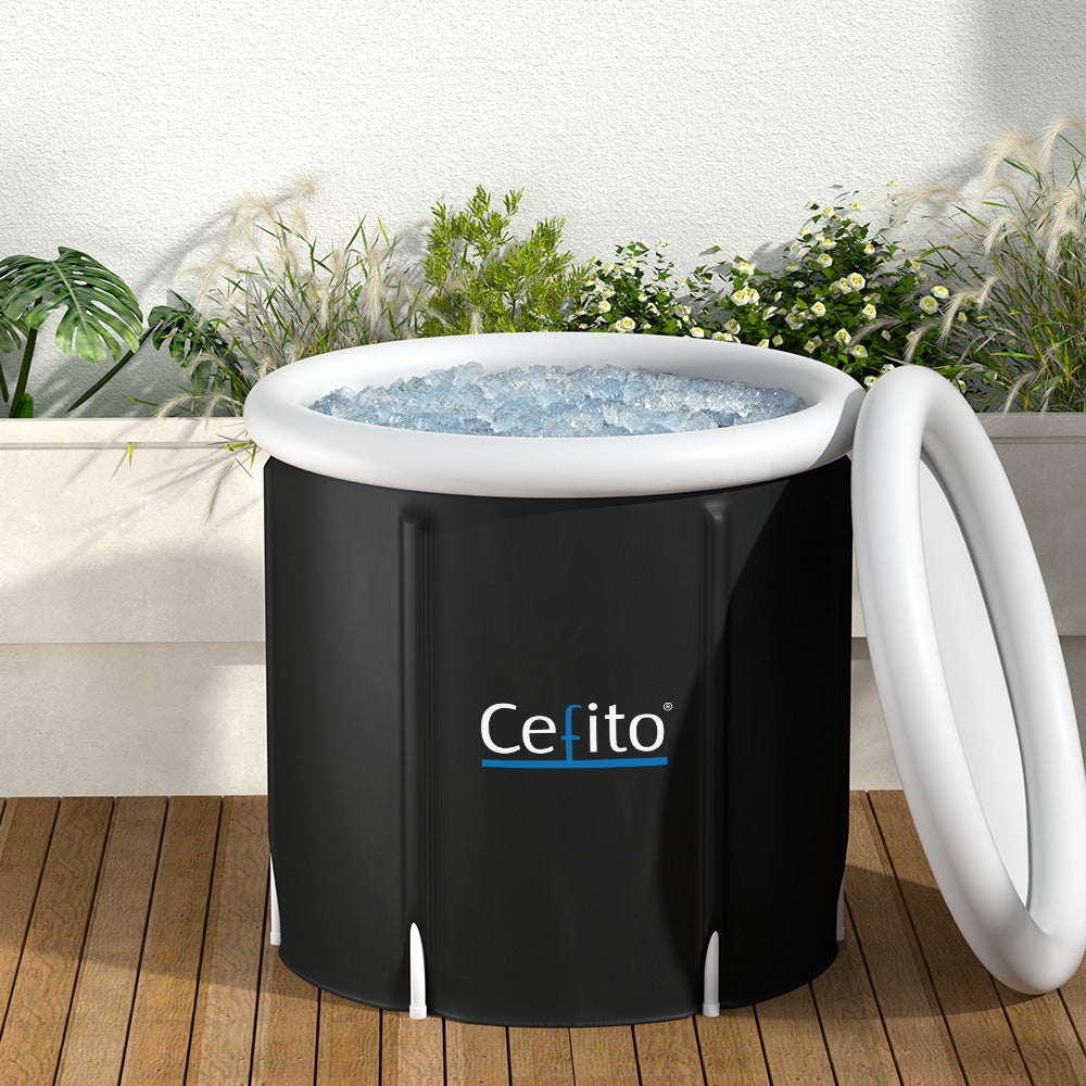 Portable | Ice Bath Tub | 75x75CM | Inflatable | Cold Water Folding Bathtub | Spa Massage