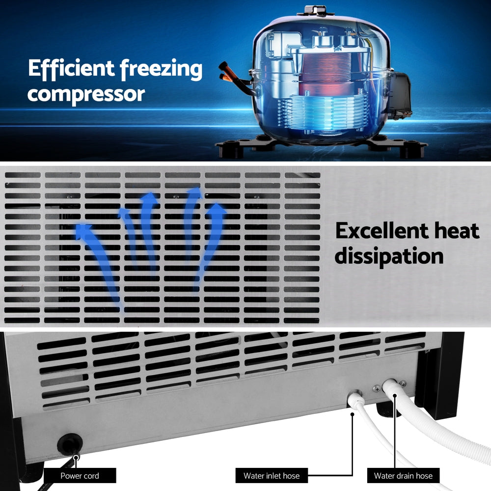 Devanti 45kg Ice Maker | Commercial Machine