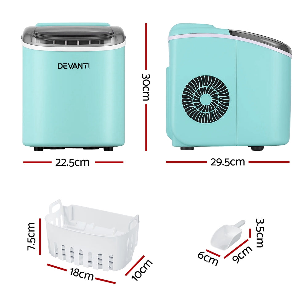 Ice Maker Machine | 12kg | Self Cleaning | Green