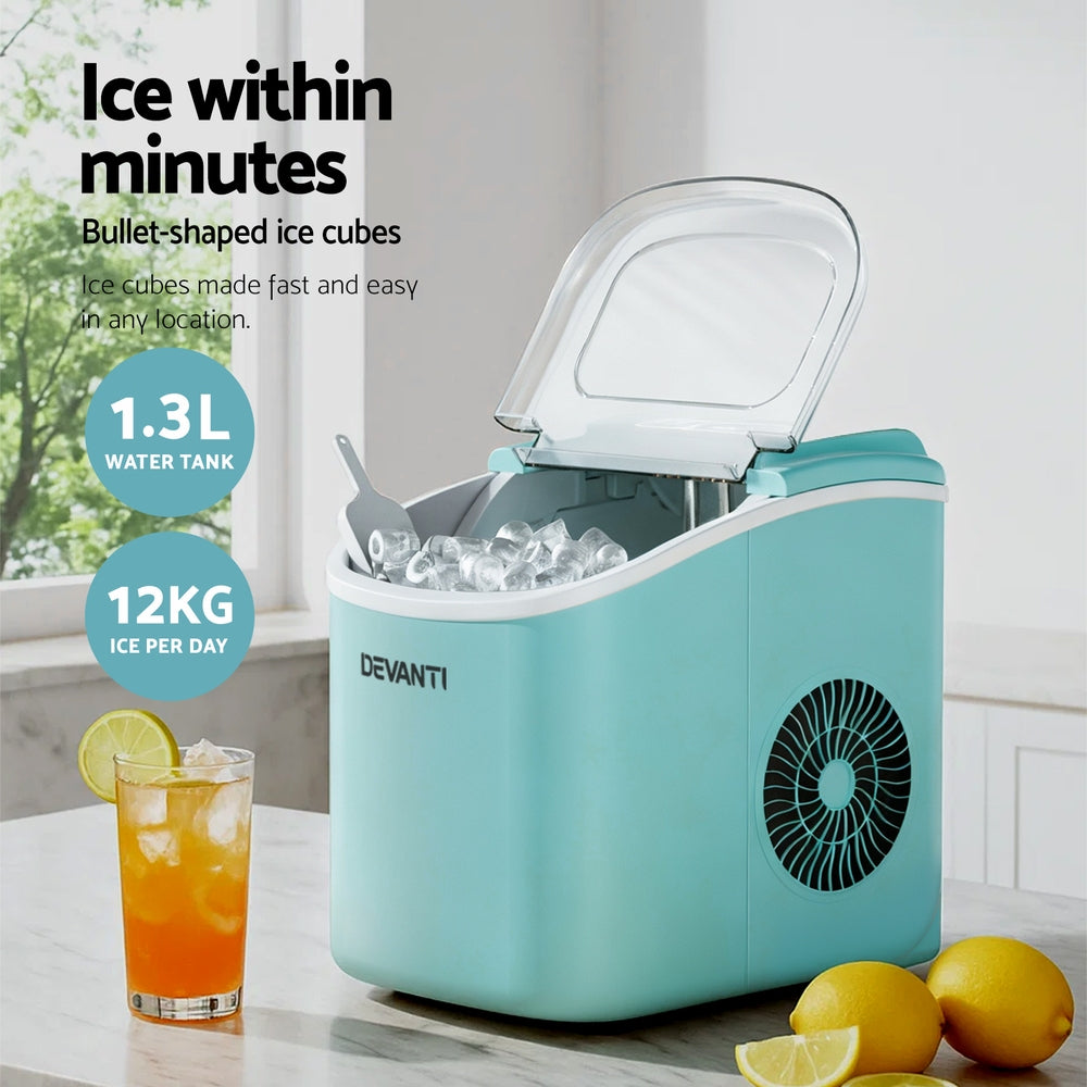 Ice Maker Machine | 12kg | Self Cleaning | Green