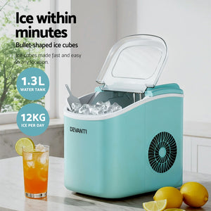 Ice Maker Machine | 12kg | Self Cleaning | Green