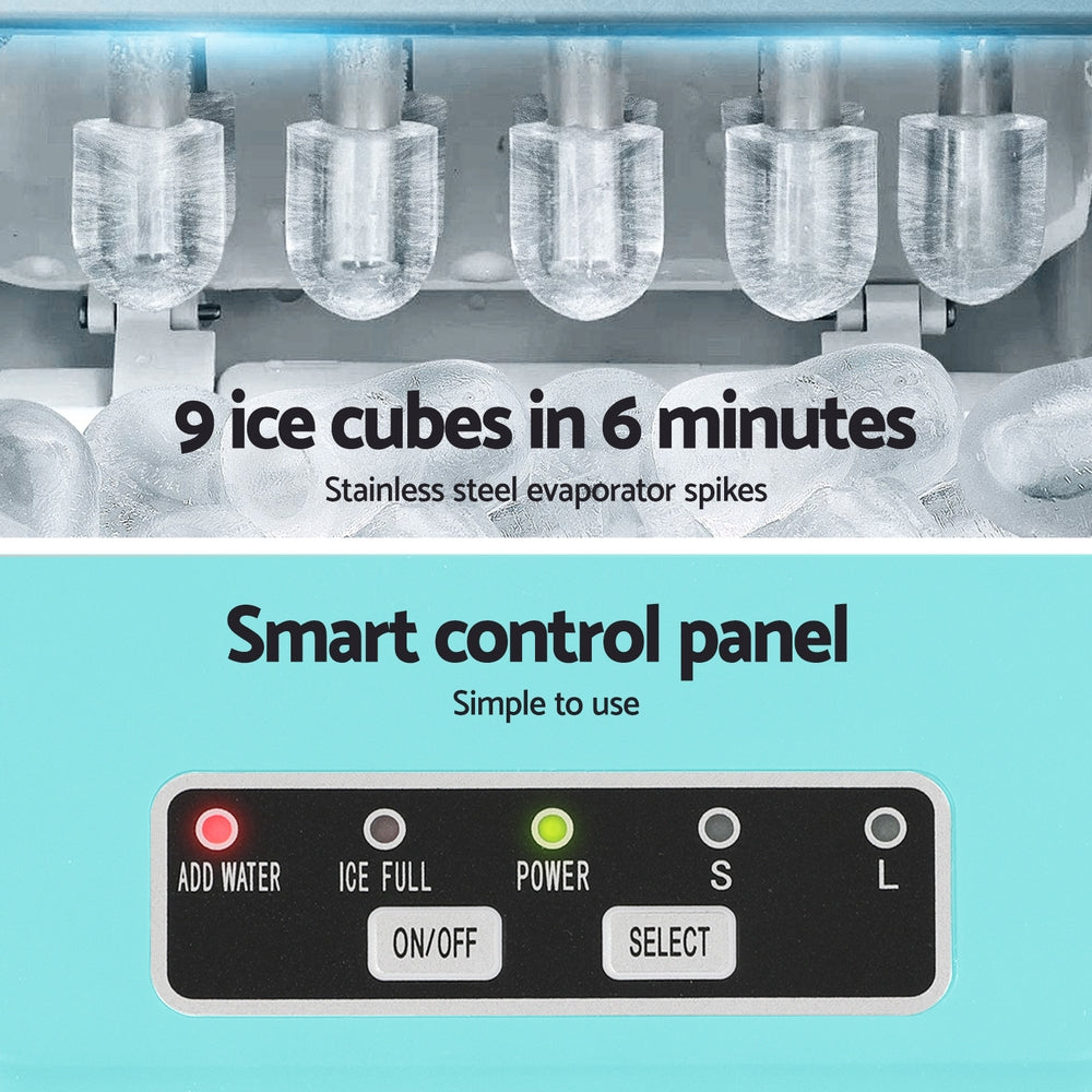 Ice Maker Machine | 12kg | Self Cleaning | Green
