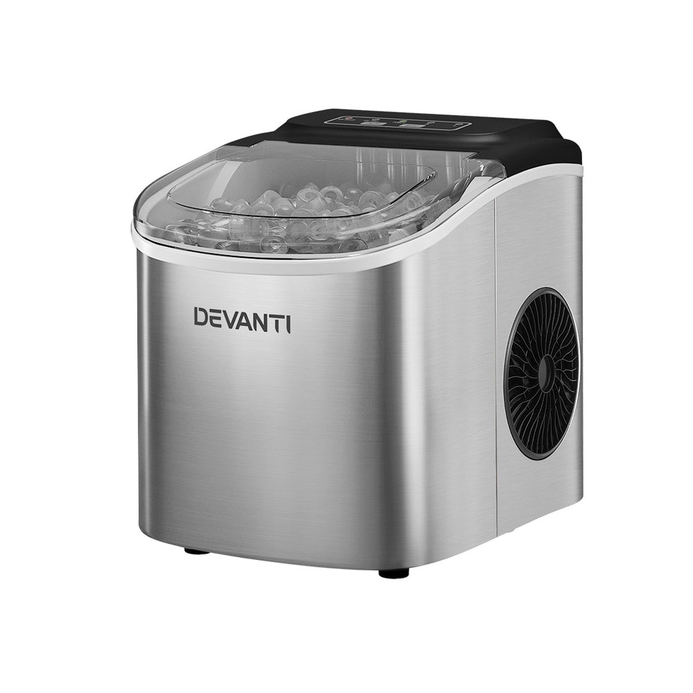 Home / Products / Devanti 12kg Ice Maker Machine Self Cleaning Silver