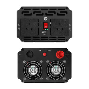 Giantz Power Inverter | 2000W or 4000W | Pure Sine Wave | 12V-240V | Camping | Boat | Caravan