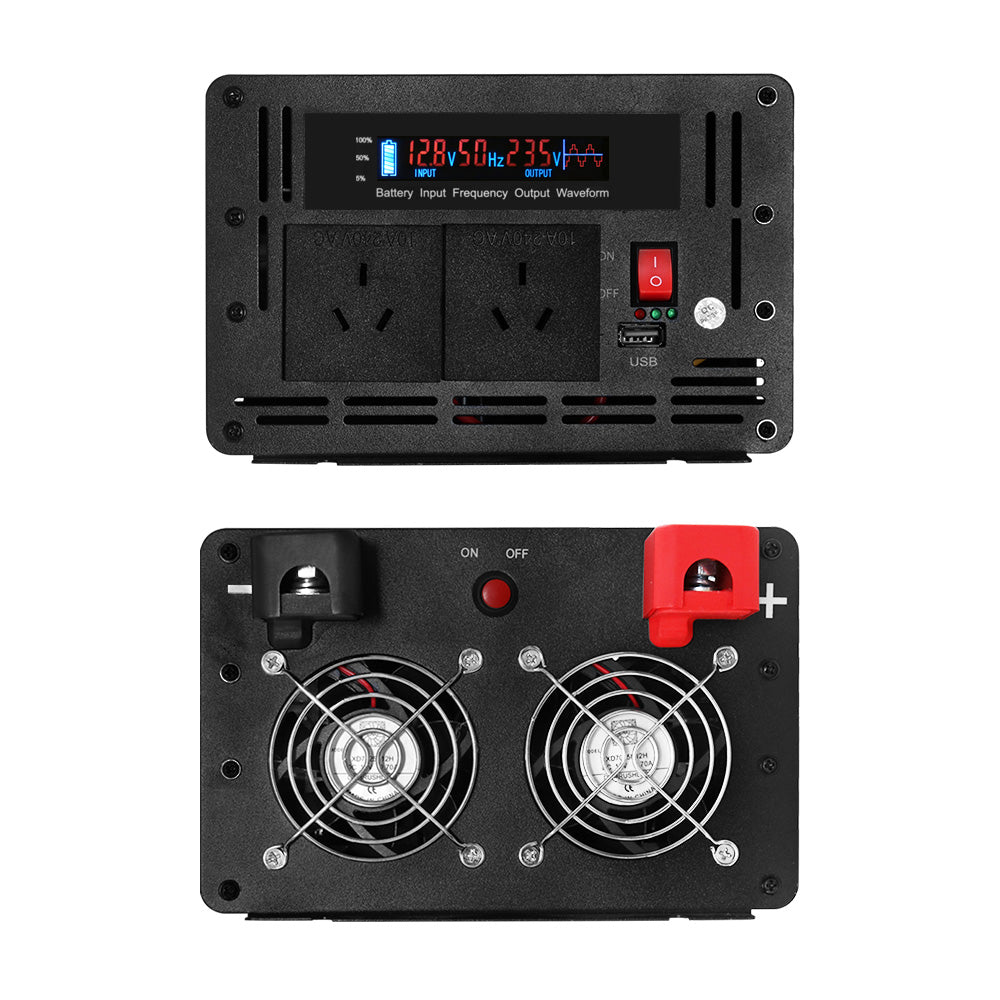 Giantz Power Inverter | 3000W or 6000W | Pure Sine Wave | 12V-240V | Camping | Boat | Caravan