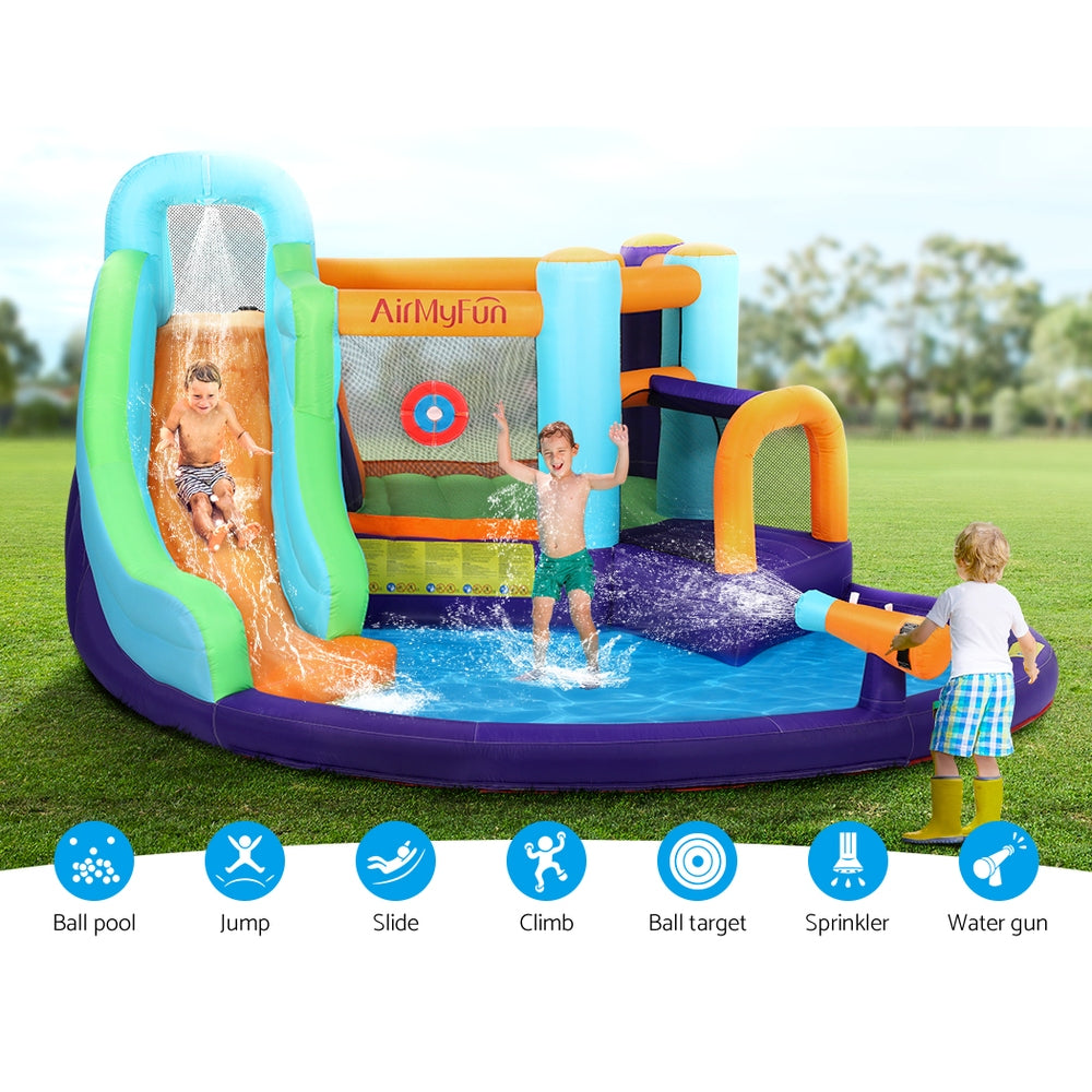 AirMyFun Inflatable Water Slide | Kids Jumping Castle Trampoline Outdoor