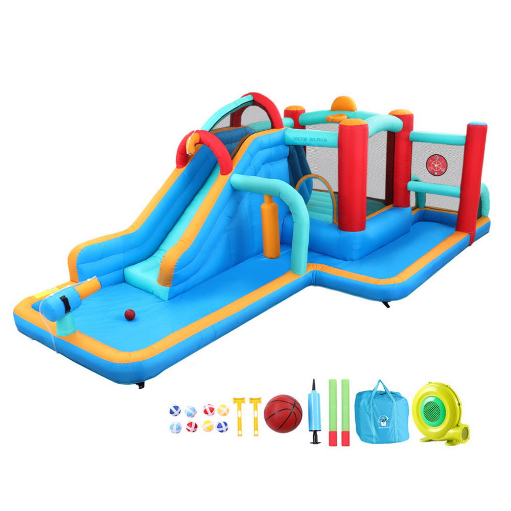 Kids Inflatable Water Park 615x322cm | Slide, Splash Pool & Jumping Castle