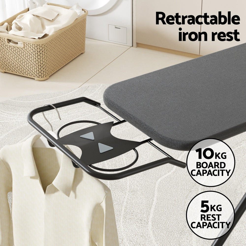 Ironing Board | Foldable | Iron Rest | Black