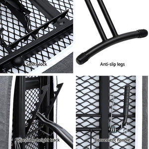 Ironing Board | Foldable | Iron Rest | Black