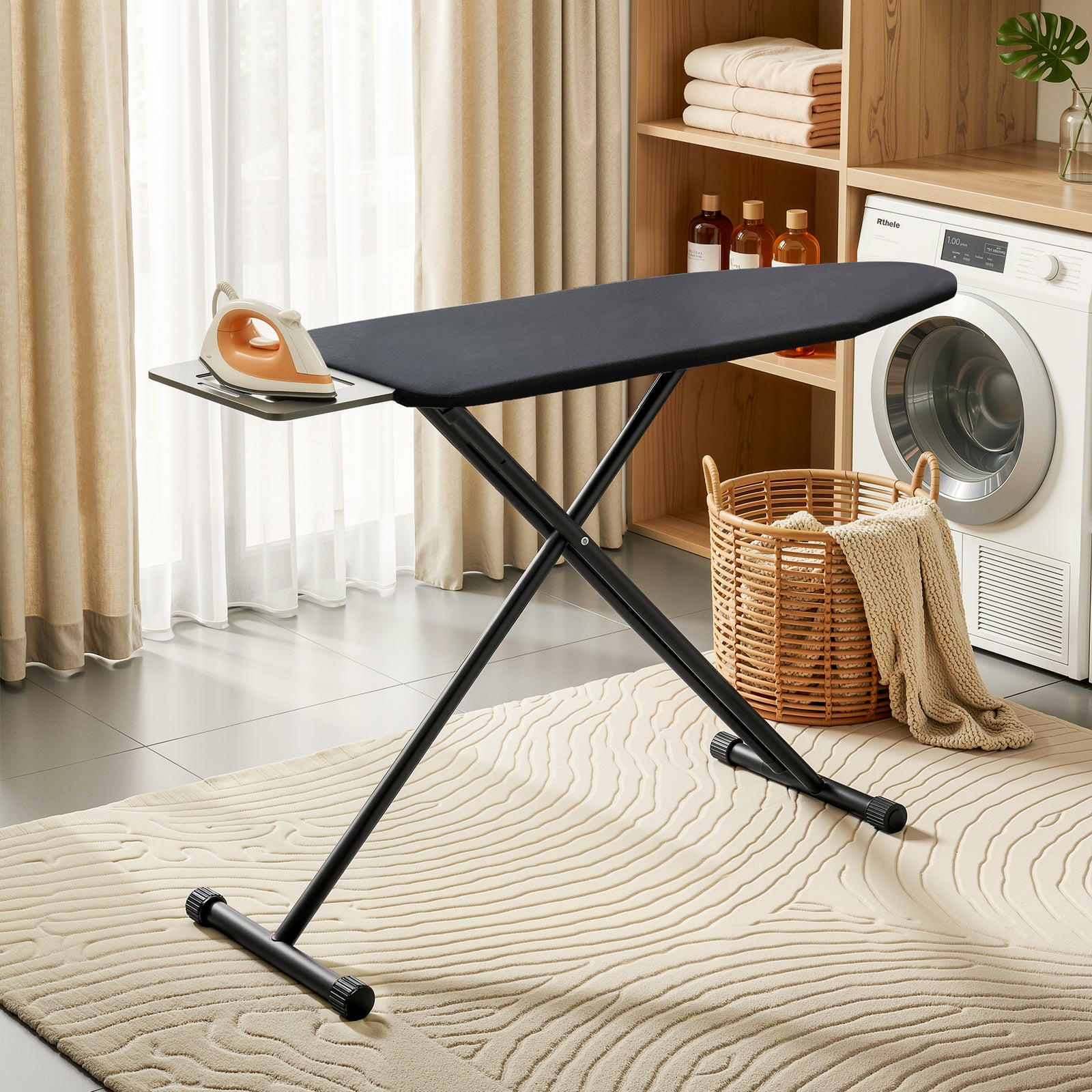 Ironing Board | 3-Layer Extra Thick Cover with Iron Rest | Easy Storage