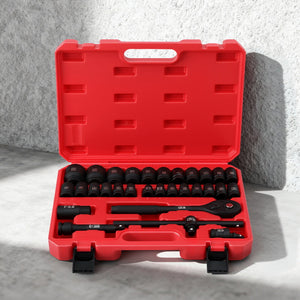 Socket Set | 30pc | 1/2" Drive | Cr-V Steel | 8–32mm