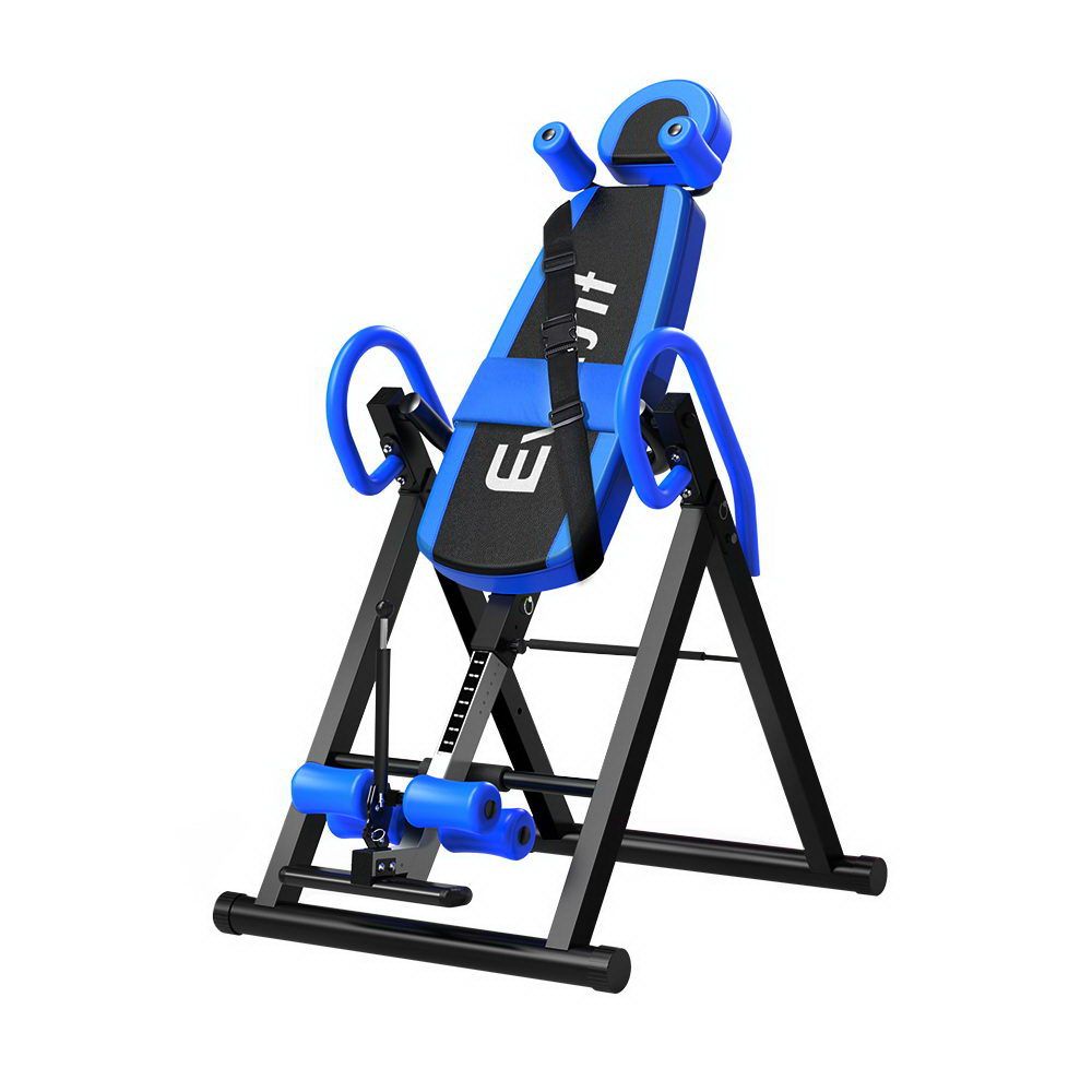 Everfit Inversion Table | Gravity Exercise Inverter | Back Stretcher | Home Gym | Blue