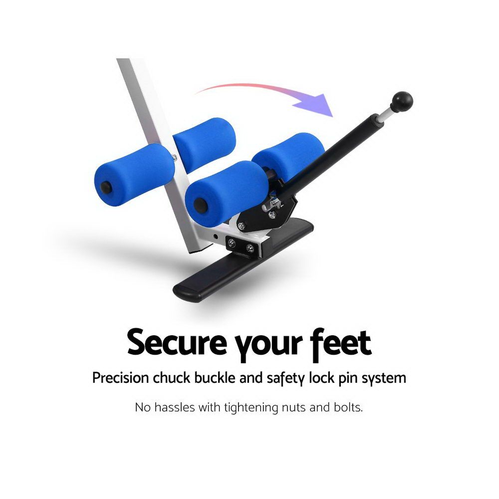Everfit Inversion Table | Gravity Exercise Inverter | Back Stretcher | Home Gym | Blue