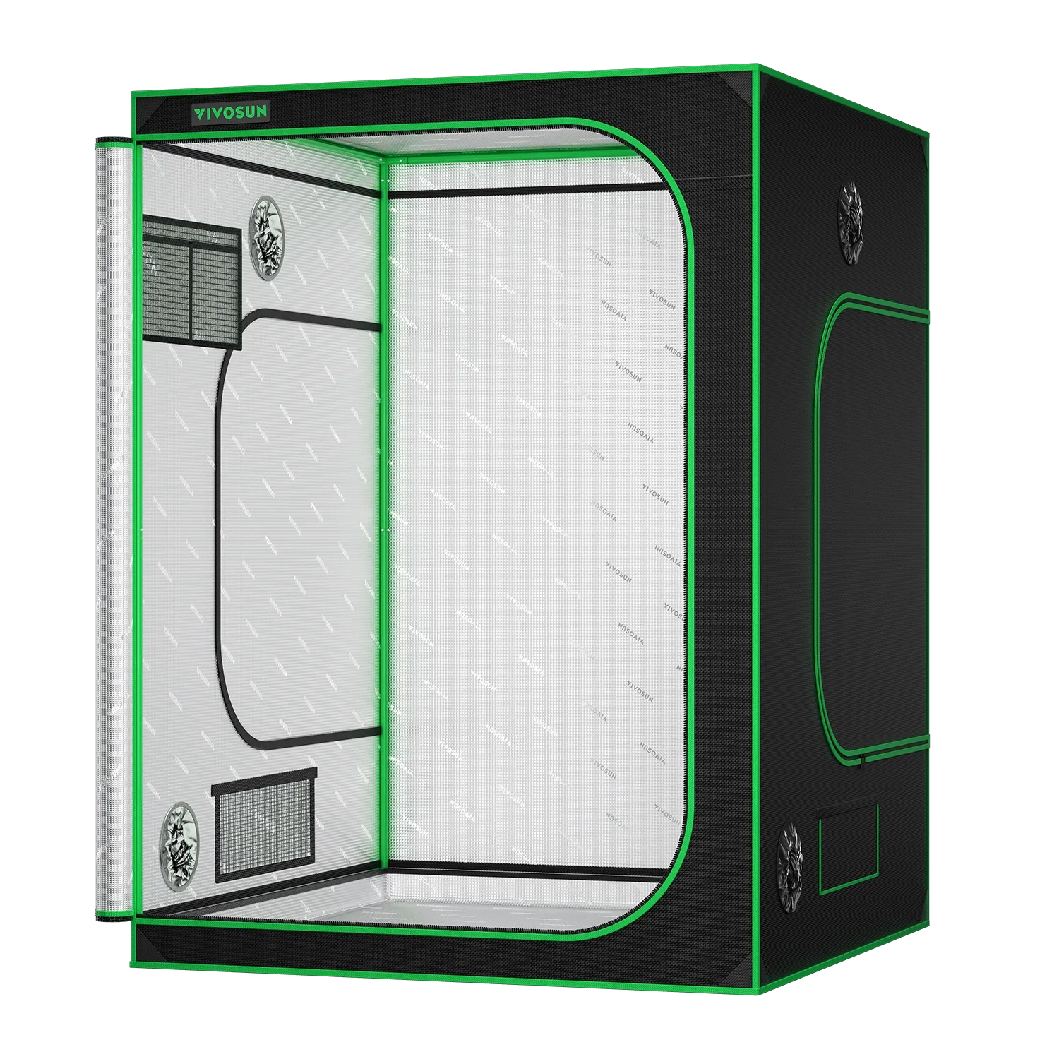 Indoor Grow Tent | 152cm x 152cm x 203cm | 600D Oxford | Lightproof Mylar Lined