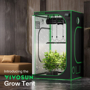 Indoor Grow Tent | 152cm x 152cm x 203cm | 600D Oxford | Lightproof Mylar Lined