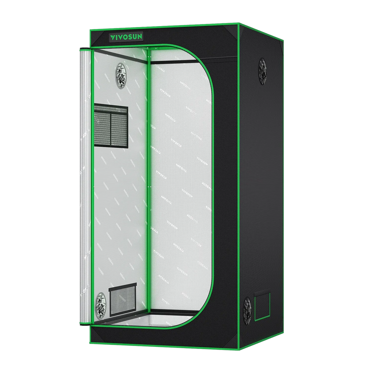 Indoor Grow Tent | 91cm x 91cm x 183cm | 600D Oxford | Lightproof Mylar Lined