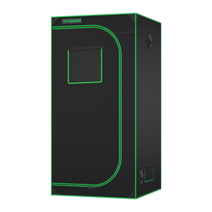 Indoor Grow Tent | 91cm x 91cm x 183cm | 600D Oxford | Lightproof Mylar Lined