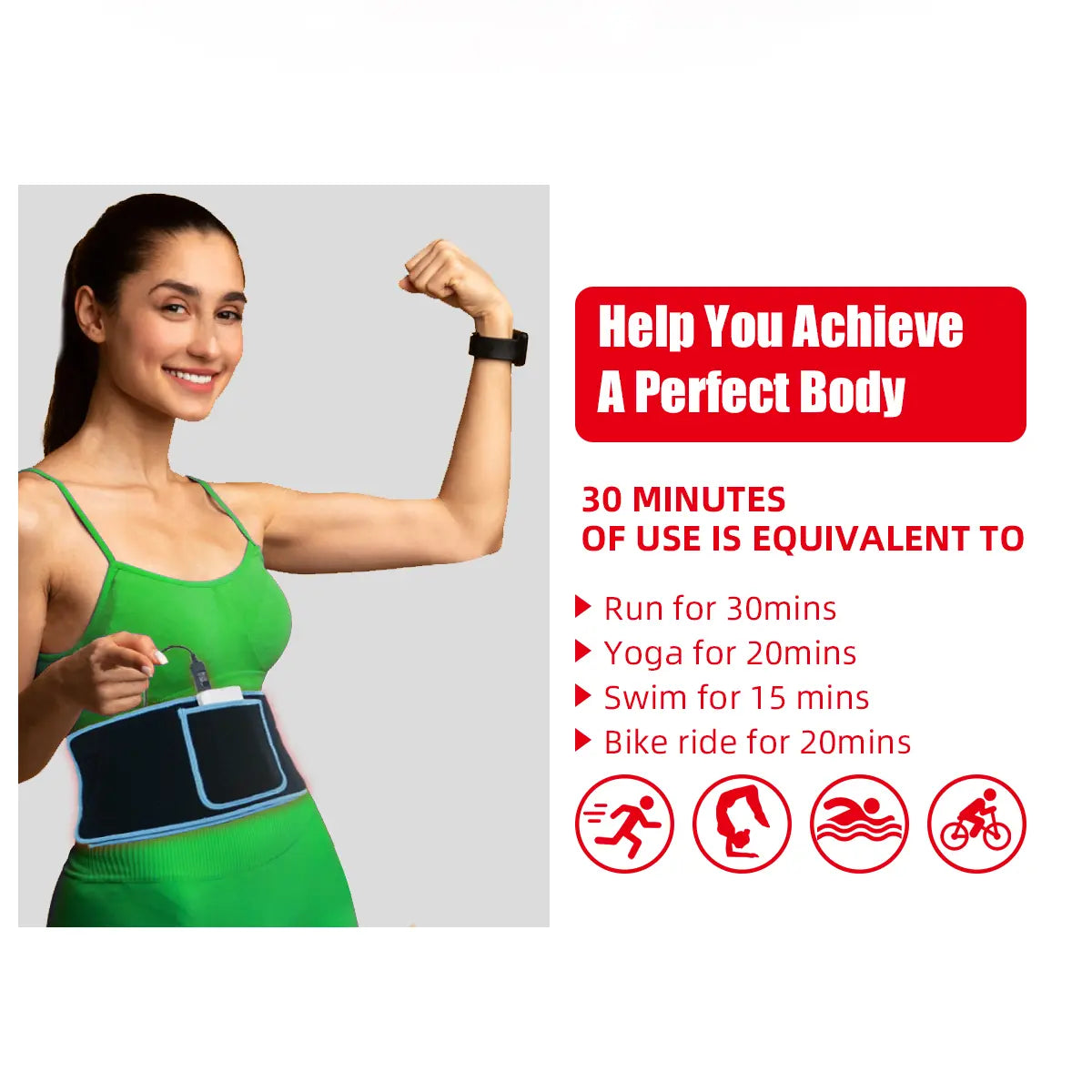 Infrared & Red Light Therapy Belt | Adjustable Size | 660nm + 850nm Dual-Wavelength