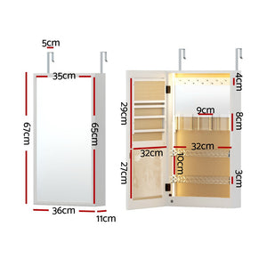 Jewellery Cabinet | Mirror Door | Wall Mount