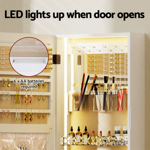 Jewellery Cabinet | Mirror Door | Wall Mount