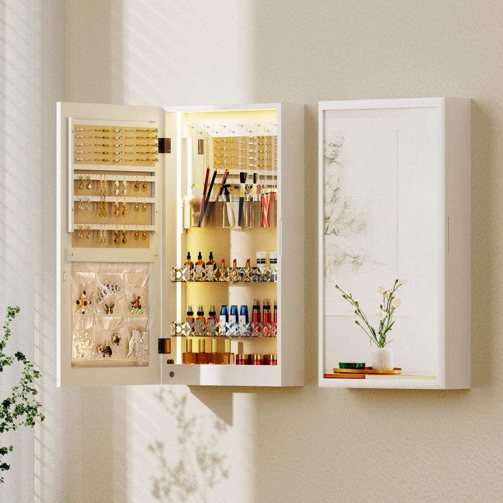 Jewellery Cabinet | Mirror Door | Wall Mount