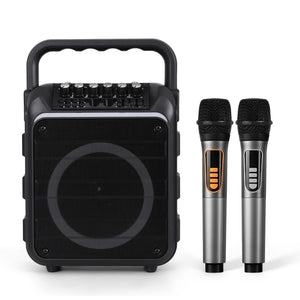 Portable Karaoke Machine | 2 Wireless Microphones | Bluetooth 5.3