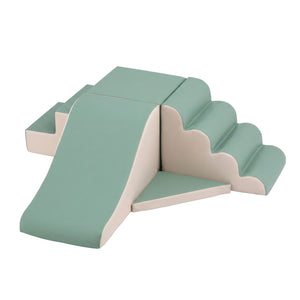 Kids Foam Climbing Blocks 4pc | Soft Indoor Toddler Playset | Rocker