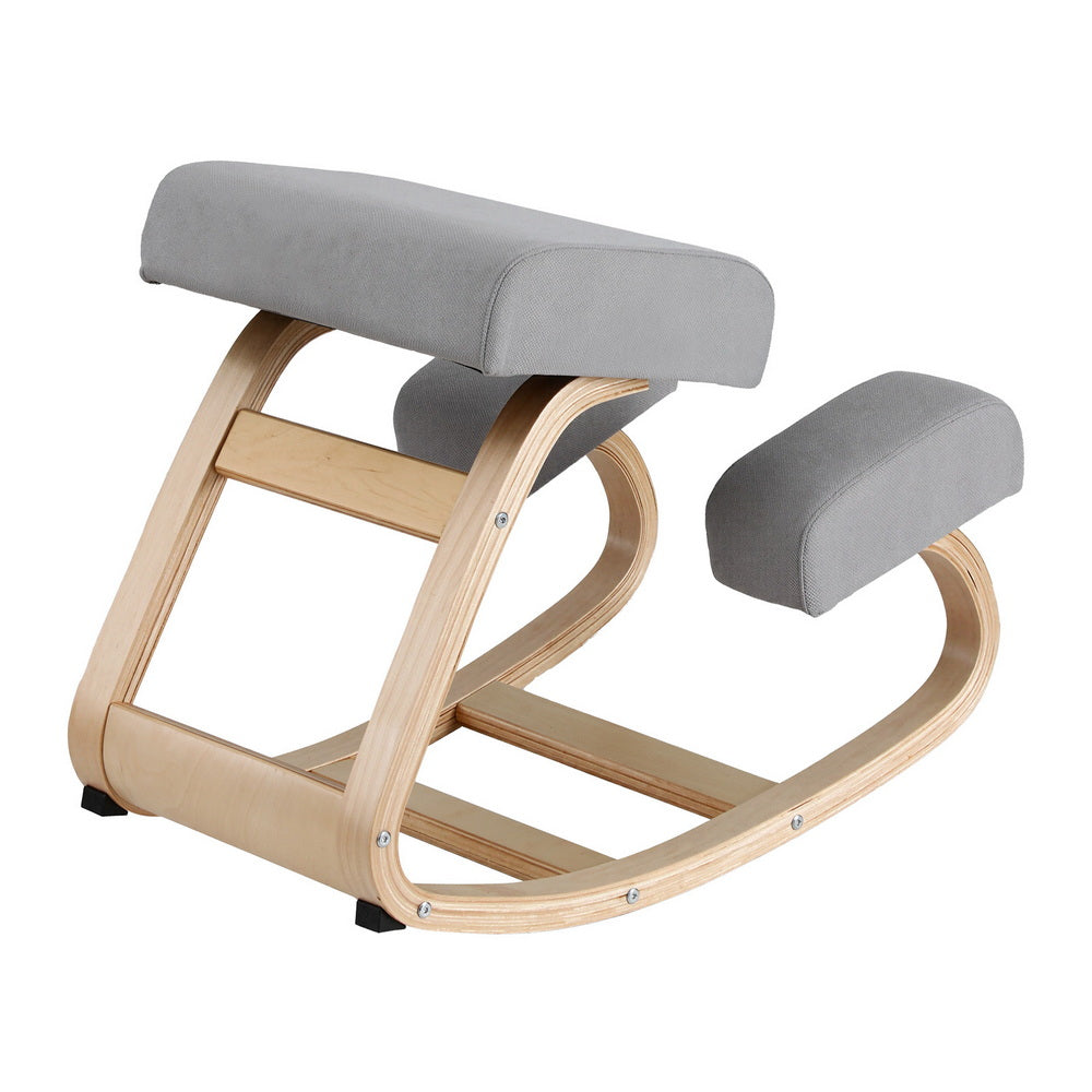 Ergonomic Kneeling Stool | Memory Foam | 120kg Capacity | Grey