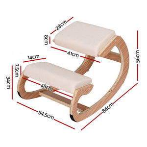 Ergonomic Kneeling Chair | Memory Foam | 120kg Capacity | Beige