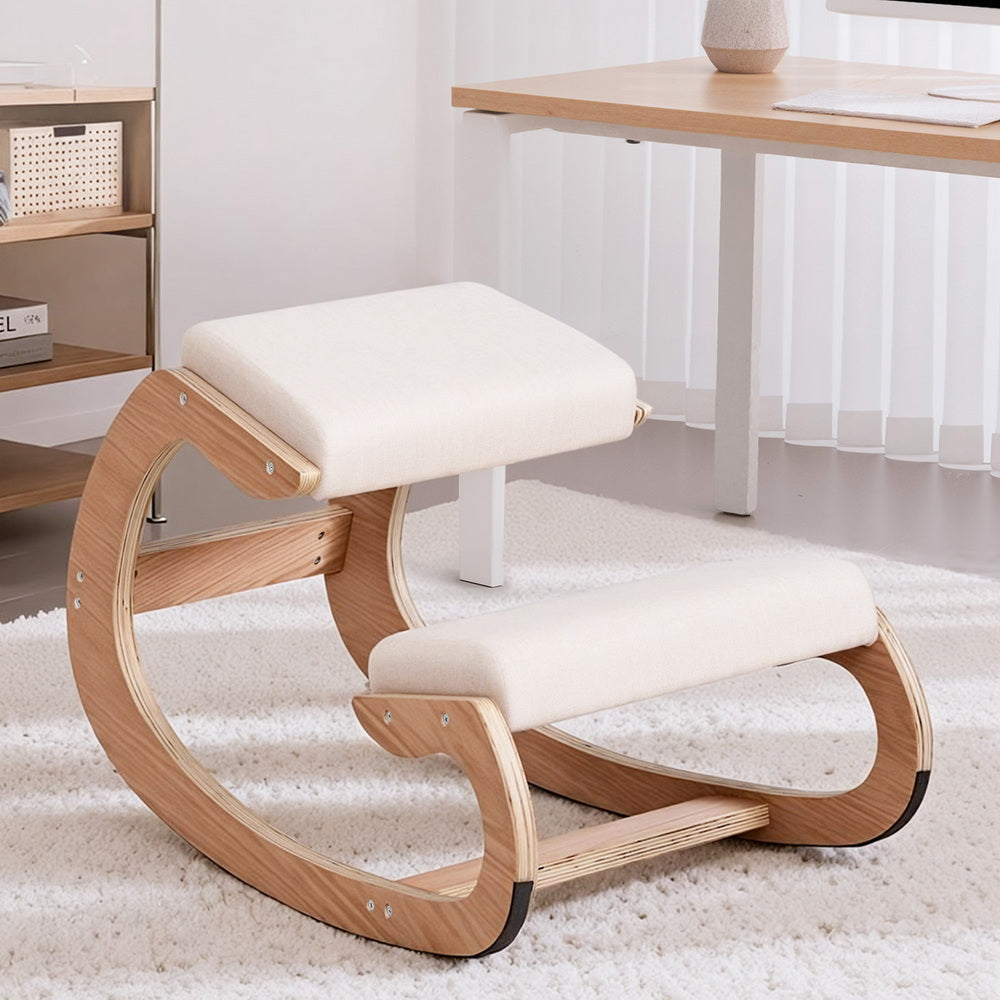 Ergonomic Kneeling Chair | Memory Foam | 120kg Capacity | Beige